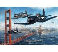 1000-Piece World War 2 Aircraft Retro Puzzle - for Adults, Family Decoration
