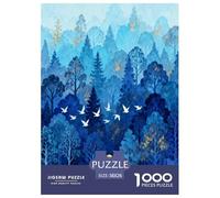 1000 Piece Yellow Poodle Jigsaw Puzzle for Adults Kids - Family Fun, Family Happy Game, Blue Woods Puzzles, Home Decoration Gifts 38x26cm/1000pcs