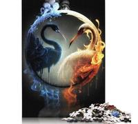 1000 Piece Yin And Yang Jigsaw Puzzles for Adult Teenagers Paper Puzzles Sustainable Puzzle for Adults | Games 1000pcs (75x50cm)