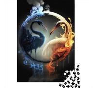 1000 Piece Yin And Yang Jigsaw Puzzles for Adults Jigsaw Puzzles Educational Game Challenge Toy 1000pcs (38x26cm)