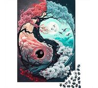 1000 Piece Yin And Yang Lunar Eclipse Adult Puzzles Paper Puzzles Educational Stress Relief Toy Puzzle 38x26cm/1000pcs