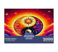1000 Piece Yin-yang Game Puzzle for Adults Gifts Fun Challenging Home Decoration Brainteasing Chinese Style Jigsaw Puzzle for Women Men Adult 38x26cm/1000pcs