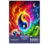 1000 Piece Yin-yang Jigsaw Puzzles for Adults Gifts Family Challenging Toys Home Decors Chinese Style Jigsaw Puzzle for Adults And Kids 52x38cm/1000pcs