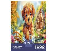 1000 Piece Yorkshire Terrier Game Puzzle Great Gift for Adults Challenging Games Home Decoration Cute Pet Dog Jigsaw Puzzle for Women Men Adult 70x50cm/1000pcs