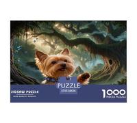1000 Piece Yorkshire Terrier Jigsaw Puzzle for Adults - A Mindful Challenge, Family Game, Ancient Tree Puzzle, Decoration Gifts 38x26cm/1000pcs