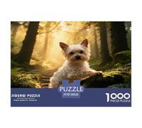 1000 Piece Yorkshire Terrier Jigsaw Puzzle for Adults - A Mindful Challenge, Family Game, Forest Jigsaws, Decoration Gifts 38x26cm/1000pcs