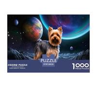 1000 Piece Yorkshire Terrier Jigsaw Puzzles for Adults Challenge High Difficulty Game Decoration Educational Games Puzzles Birthday Gifts 38x26cm/1000pcs
