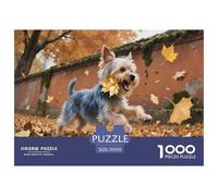 1000 Piece Yorkshire Terrier Jigsaw Puzzles for Adults Challenge High Difficulty Game Decoration Educational Games Puzzle Gifts 70x50cm/1000pcs