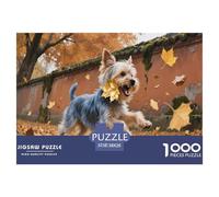 1000 Piece Yorkshire Terrier Jigsaw Puzzles for Adults Challenging Game Educational Toy Home Decoration Educational Games Puzzle Birthday Gifts 38x26cm/1000pcs