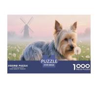 1000 Piece Yorkshire Terrier Jigsaw Puzzles for Adults Challenging Game Educational Toy Home Decoration Educational Games Jigsaws Gifts 38x26cm/1000pcs