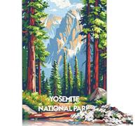1000 Piece Yosemite National Park Poster Jigsaw Puzzle for Adult Teenagers Puzzle Jigsaws for Adults Unique Home Decor And Gifts 38x26cm/1000pcs