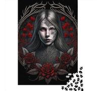 1000 Piece Young Vampire Girl Jigsaw Puzzles for Adults Puzzles for Adults Puzzles Unique Home Decor And Gifts 1000pcs (38x26cm)