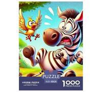 1000 Piece Zebra Game Puzzle for Adults Gifts Family Challenging Toys Home Decoration Quirky Wild Animals Jigsaw Puzzle for Women Men Adult 38x26cm/1000pcs