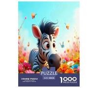 1000 Piece Zebra Jigsaw Puzzles for Adults Gifts Family Challenging Toys Home Decoration Quirky Wild Animals Jigsaw Puzzle for Women Men Adult 38x26cm/1000pcs