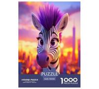1000 Piece Zebra Jigsaw Puzzles for Adults Gifts Family Challenging Toys Home Decors Quirky Wild Animals Jigsaw Puzzle for Adults And Kids 70x50cm/1000pcs