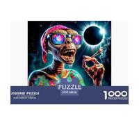 1000 PieceAlien Jigsaw PuzzleStrange Alien for Adults38x26cm/1000pcs for Challenging Family Activity Games Perfect for Relaxation Colourful Creativity & Gift Giving