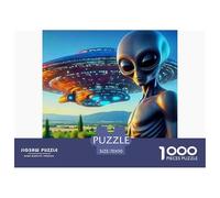 1000 PieceAlien Jigsaw PuzzleStrange Alien for Adults70x50cm/1000pcs for Challenging Family Activity Game Perfect for Relaxation Puzzle Oriented Challenging Games - Gifts