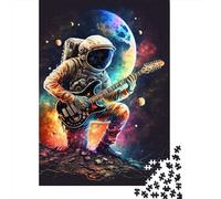 1000 PieceAstronaut Playing Guitar Jigsaw Puzzles for Adults And Paper Puzzle for Puzzles Lovers 38x26cm/1000pcs