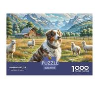 1000 PieceAustralian Shepherd Decoration Puzzle The Challenge Is Difficult Puzzles for Adults with Home Decor Gifts Brainteasing Adults 12 Years of Age And OlderAustralian Shepherd