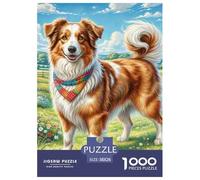 1000 PieceAustralian Shepherd Decoration Puzzle The Challenge Is Difficult Puzzles for Adults with Home Décor Brainteasing Adults 12 Years of Age And OlderAustralian Shepherd