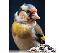 1000 PieceBird Goldfinch Closeup Jigsaw Puzzles for Adults And Wooden Puzzle for Puzzles Lovers 1000pcs (75x50cm)