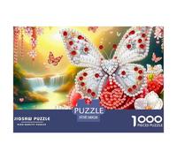 1000 PieceButterfly Jigsaws Pieces Beautiful And Mysterious Insects The Challenge Is Difficult Puzzles for Adults with Home Décor Puzzle Educational Gam Adults 12 Years of Age And OlderButterfly
