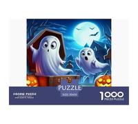 1000 PieceCute Ghost Jigsaw PuzzlesFantasy Ghost for Adults70x50cm/1000pcs for Challenging Family Activity Games Perfect for Relaxation Puzzle Oriented Challenging Games - Gifts