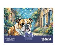1000 PieceEnglish Bulldog The Puzzle The Challenge Is Difficult Puzzles for Adults with Home Décor Tough Game Adults 12 Years of Age And OlderEnglish Bulldog
