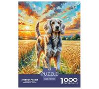1000 PieceGerman Wirehaired Pointer Decoration Puzzle The Challenge Is Difficult Puzzles for Adults with Home Décor Tough Game Adults 12 Years of Age And OlderGerman Wirehaired Pointer