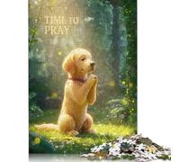 1000 PieceGolden Retriever Praying Jigsaw Puzzles for Adults And Wooden Puzzle for Puzzles Lovers 1000pcs (75x50cm)