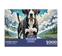 1000 PieceGreat Dane Decoration Puzzle The Challenge Is Difficult Puzzles for Adults with Home Décor Puzzle Educational Gam Adults 12 Years of Age And OlderGreat Dane