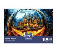 1000 PieceHalloween Jigsaws Pieces Halloween-themed Style The Challenge Is Difficult Puzzles for Adults with Home Décor Tough Game Adults 12 Years of Age And OlderHalloween