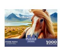 1000 PieceHorse Jigsaws Pieces A Majestic Handsome And Noble Animal The Challenge Is Difficult Puzzles for Adults with Home Decor Gifts Puzzle Educational Gam Adults 12 Years of Age And OlderHorse