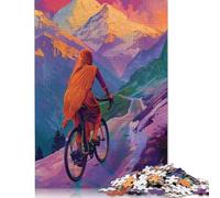 1000 PieceIndian Woman Riding Circle Jigsaw Puzzles for Adults And Paper Puzzle for Puzzles Lovers 38x26cm/1000pcs