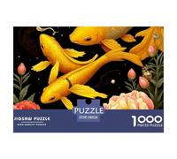 1000 PieceKoi Fish Decoration PuzzleAnimals That Can Bring Good Luck The Challenge Is Difficult Puzzles for Adults with Home Décor Puzzle Educational Gam Adults 12 Years of Age And OlderKoi Fish