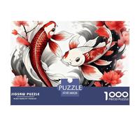 1000 PieceKoi Fish Jigsaws Pieces Animals That Can Bring Good Luck The Challenge Is Difficult Puzzles for Adults with Home Decor Gifts Brainteasing Adults 12 Years of Age And OlderKoi Fish