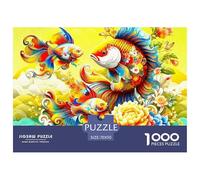 1000 PieceKoi Fish Jigsaws Pieces Animals That Can Bring Good Luck The Challenge Is Difficult Puzzles for Adults with Home Décor Tough Game Adults 12 Years of Age And OlderKoi Fish