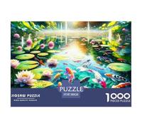 1000 PieceKoi Fish Jigsaws Pieces Animals That Can Bring Good Luck The Challenge Is Difficult Puzzles for Adults with Home Décor Tough Game Adults 12 Years of Age And OlderKoi Fish