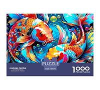 1000 PieceKoi Fish Jigsaws Pieces Animals That Can Bring Good Luck The Challenge Is Difficult Puzzles for Adults with Home Décor Tough Game Adults 12 Years of Age And OlderKoi Fish
