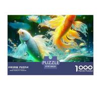 1000 PieceKoi Fish Jigsaws Pieces Animals That Can Bring Good Luck The Challenge Is Difficult Puzzles for Adults with Home Decor Gifts Brainteasing Adults 12 Years of Age And OlderKoi Fish