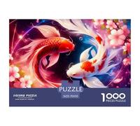 1000 PieceKoi Fish PieceJigsawAnimals That Can Bring Good Luck The Challenge Is Difficult Puzzles for Adults with Home Décor Tough Game Adults 12 Years of Age And OlderKoi Fish