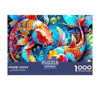 1000 PieceKoi Fish PieceJigsawAnimals That Can Bring Good Luck The Challenge Is Difficult Puzzles for Adults with Home Décor Tough Game Adults 12 Years of Age And OlderKoi Fish
