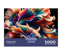 1000 PieceKoi Fish The PuzzleAnimals That Can Bring Good Luck The Challenge Is Difficult Puzzles for Adults with Home Decor Gifts Tough Game Adults 12 Years of Age And OlderKoi Fish