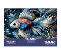 1000 PieceKoi Fish The PuzzleAnimals That Can Bring Good Luck The Challenge Is Difficult Puzzles for Adults with Home Décor Brainteasing Adults 12 Years of Age And OlderKoi Fish