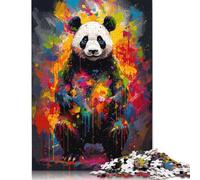 1000 PiecePanda Animal Painting Jigsaw Puzzles for Adults And Wooden Puzzle for Puzzles Lovers 1000pcs (75x50cm)