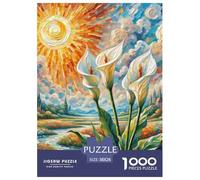 1000 PiecePeace Lily Decoration Puzzle The Challenge Is Difficult Puzzles for Adults with Home Decor Gifts Tough Game Adults 12 Years of Age And OlderPeace Lily