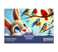 1000 PieceRabbit Decoration PuzzleCute And Well-behaved Pet The Challenge Is Difficult Puzzles for Adults with Home Decor Gifts Puzzle Educational Gam Adults 12 Years of Age And OlderRabbit
