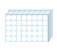 1000 Pieces, 25mm - White Dot Stickers, Round Circle Sticky Dots Labels
