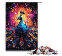 1000 Pieces A Beautiful Peacock Puzzles for Adults Impossible Puzzle Stress Reliever for And Teenager Age 14 And Up 1000 PCS(38x26cm)