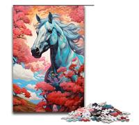 1000 Pieces A Horse Runs in The Sky Adult Jigsaw Puzzles Family Fun Family Game Stress Reliever Difficult Challenge 75x50cm